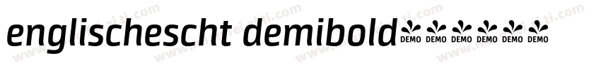 englischescht demibold字体转换